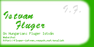 istvan fluger business card