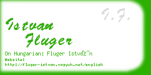 istvan fluger business card